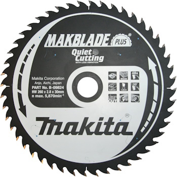Makita list za testeru od tvrdog metala MAKBlade Plus 260mm B-09824 Makita list za testeru od tvrdog metala MAKBlade Plus 260mm B-09824