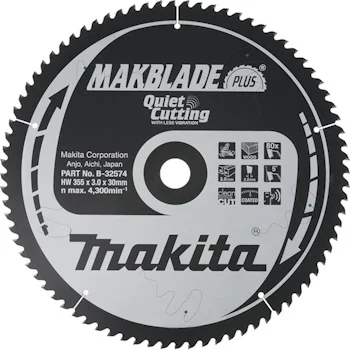 Makita TCT list za testeru MAKBlade Plus 355mm B-32574 Makita TCT list za testeru MAKBlade Plus 355mm B-32574