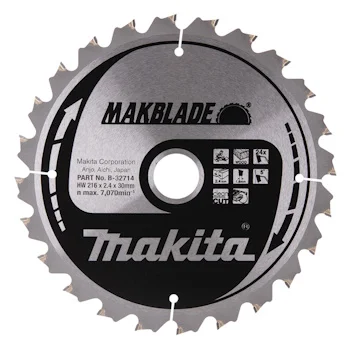 Makita TCT list za testeru MAKBlade 216mm B-32714 Makita TCT list za testeru MAKBlade 216mm B-32714