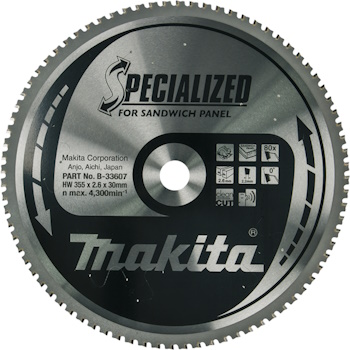 Makita TCT Specialized list za testeru za sendvič ploče 355mm B-33607