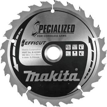 Makita TCT list za testeru od tvrdog metala EFFICUT 165mm B-62985 Makita TCT list za testeru od tvrdog metala EFFICUT 165mm B-62985