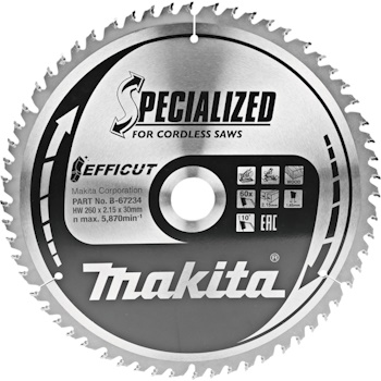 Makita list za testeru od tvrdog metala EFFICUT 260mm B-67234