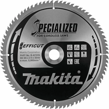 Makita list za testeru od tvrdog metala EFFICUT 305mm B-67315 Makita list za testeru od tvrdog metala EFFICUT 305mm B-67315