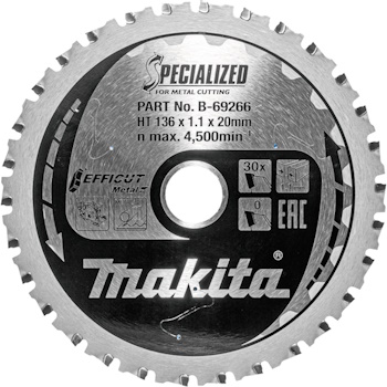 Makita TCT list testere EFFICUT Metal 136mm B-69266 Makita TCT list testere EFFICUT Metal 136mm B-69266