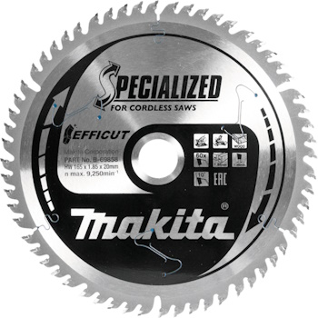 Makita list za testeru od tvrdog metala EFFICUT 165mm B-69858 Makita list za testeru od tvrdog metala EFFICUT 165mm B-69858