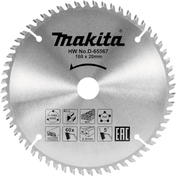 Makita TCT list testere 190mm D-65595