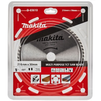 Makita TCT list testere 216mm D-65610 Makita TCT list testere 216mm D-65610