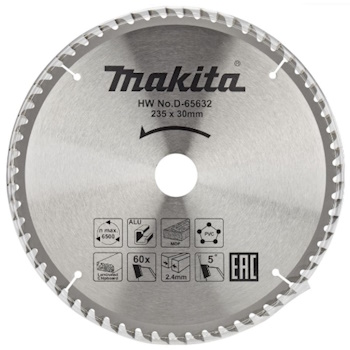Makita TCT list testere 235mm D-65632