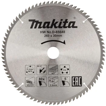 Makita TCT list testere 260mm D-65648 Makita TCT list testere 260mm D-65648