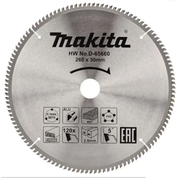 Makita TCT list testere 260mm D-65660 Makita TCT list testere 260mm D-65660