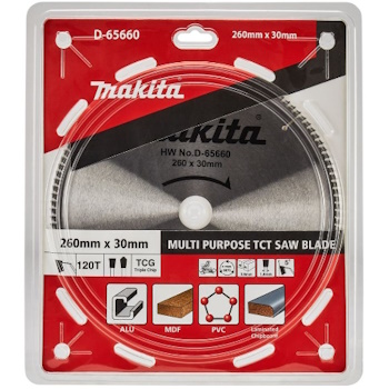 Makita TCT list testere 260mm D-65660-1