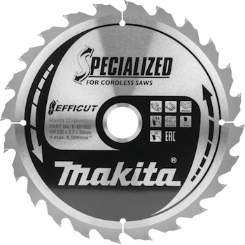 Makita TCT list testere EFFICUT 235mm E-01909