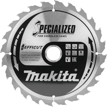 Makita TCT list testere EFFICUT 235mm E-01909 Makita TCT list testere EFFICUT 235mm E-01909