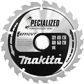 Makita list za testeru od tvrdog metala 150mm E-06890 Makita list za testeru od tvrdog metala 150mm E-06890