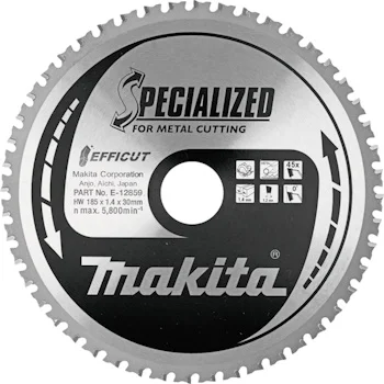 Makita TCT list testere EFFICUT Metal 185mm E-12859 Makita TCT list testere EFFICUT Metal 185mm E-12859