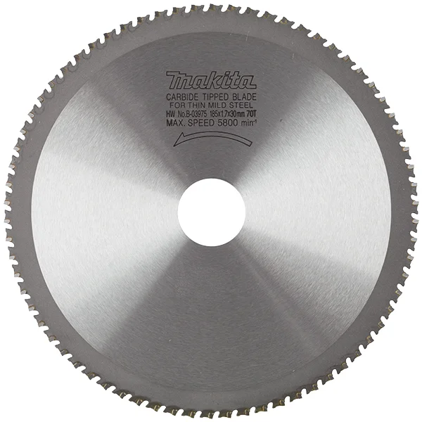 Makita list za testeru od tvrdog metala sa 70 zubaca 185/30 mm B-09771 Makita list za testeru od tvrdog metala sa 70 zubaca 185/30 mm B-09771