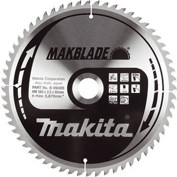 Makita list za testeru od tvrdog metala MAKBlade Plus sa 72 zubaca 250/30 mm B-09064