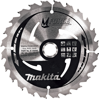 Makita list za testeru od tvrdog metala MForce sa 16 zubaca 185/30 mm B-07945 Makita list za testeru od tvrdog metala MForce sa 16 zubaca 185/30 mm B-07945
