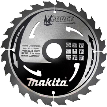 Makita list za testeru od tvrdog metala MForce sa 24 zubaca 210/30 mm B-08078