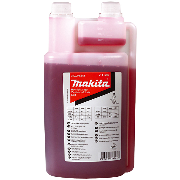Makita motorno ulje za 2-taktne motore 1 lit. 50:1 980008612 Makita motorno ulje za 2-taktne motore 1 lit. 50:1 980008612