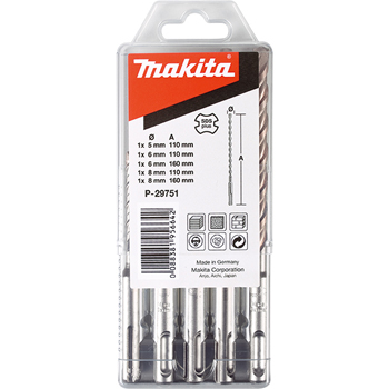 Makita Burgija SDS-Plus komplet od 5 komada P-29751 Makita Burgija SDS-Plus komplet od 5 komada P-29751