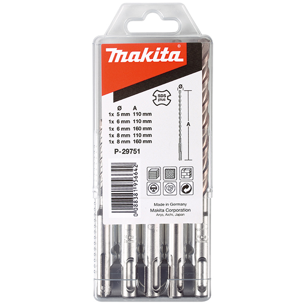Makita Burgija SDS-Plus komplet od 5 komada P-29751 Makita Burgija SDS-Plus komplet od 5 komada P-29751