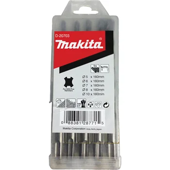 Makita SDS-Plus burgije komplet od 5 komada D-20703 Makita SDS-Plus burgije komplet od 5 komada D-20703