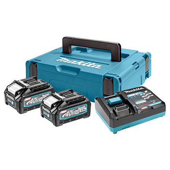 Makita XGT starter set - punjač + 2 baterije 40V 4,0Ah u Makpac koferu 191J97-1-1