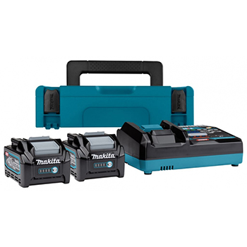 Makita XGT starter set - punjač + 2 baterije 40V 4,0Ah u Makpac koferu 191J97-1 Makita XGT starter set - punjač + 2 baterije 40V 4,0Ah u Makpac koferu 191J97-1