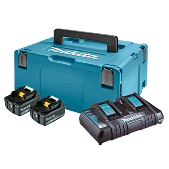 Makita set baterija i punjača u Makpac koferu 197629-2 (BL1850B x 2 + DC18RD) Makita set baterija i punjača u Makpac koferu 197629-2 (BL1850B x 2 + DC18RD)