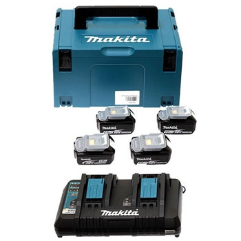 Makita set u koferu Makpac 2 197970-3 (BL1830 x 4 + DC18RD) Makita set u koferu Makpac 2 197970-3 (BL1830 x 4 + DC18RD)