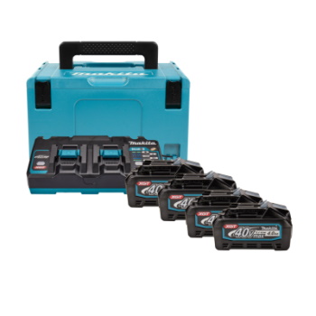 Makita set punjač i 4 baterije XGT u Makpac koferu DC40RB,BL4040x4 191U28-6-1