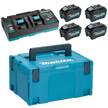 Makita set punjač i 2 baterije XGT u Makpac koferu DC40RB,BL4050Fx4 191U42-2 Makita set punjač i 2 baterije XGT u Makpac koferu DC40RB,BL4050Fx4 191U42-2