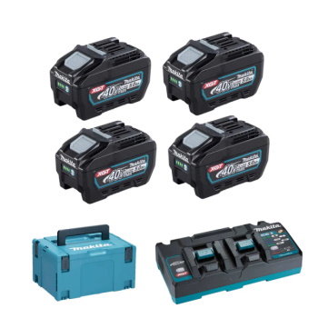 Makita set punjač i 2 baterije XGT u Makpac koferu DC40RB,BL4050Fx4 191U42-2-1