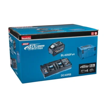 Makita set punjač i 2 baterije XGT u Makpac koferu DC40RB,BL4050Fx4 191U42-2-5