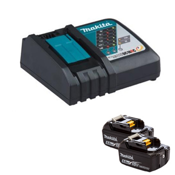 Makita set 8 (2 x BL1850B + DC18RC) 