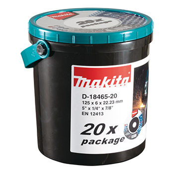 Makita brusni diskovi sa presovanim centrom 125mm 20/1 D-18465-20 Makita brusni diskovi sa presovanim centrom 125mm 20/1 D-18465-20