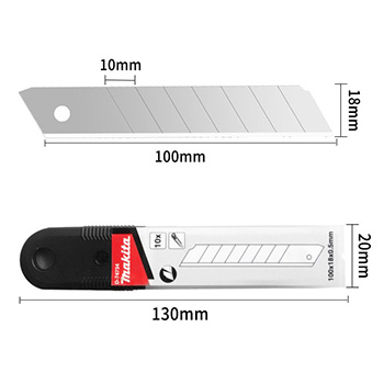 Makita set zamenskih noževa za skalpel 10/1 D-74734 Makita set zamenskih noževa za skalpel 10/1 D-74734