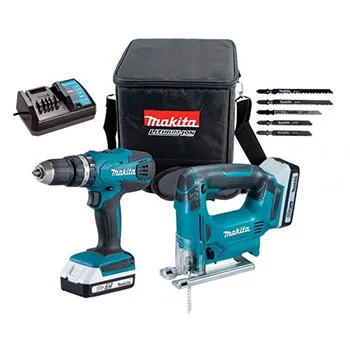 Makita set akumulatorska bušilica + ubodna testera DK18298X1 Makita set akumulatorska bušilica + ubodna testera DK18298X1