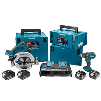 Makita set LXT DLX2067PMJ (DDF480+DHS710+DC18RD+4xBL1840+MakPacx3)-1