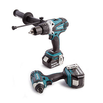 Makita set akumulatorska udarna bušilica + udarni odvijač DLX2145X1-4