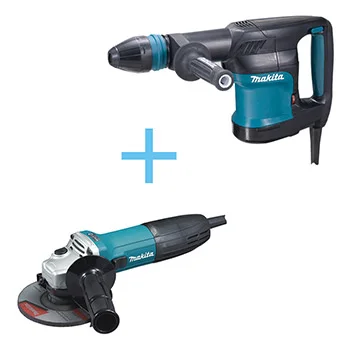 Makita set čekić za rušenje + ugaona brusilica HM0870C+GA5030