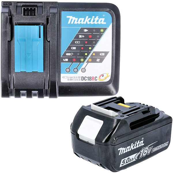 Makita set baterija BL1850B + brzi punjač DC18RC Makita set baterija BL1850B + brzi punjač DC18RC