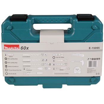 Makita 60-delni set burgija i umetaka E-15095-3