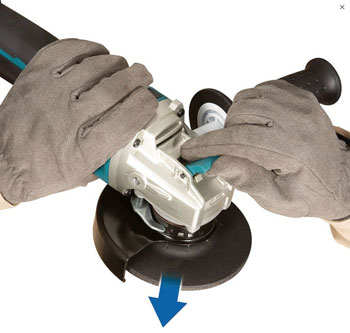 Makita akumulatorska ugaona brusilica X-LOCK set DGA519RTJ Makita akumulatorska ugaona brusilica X-LOCK set DGA519RTJ