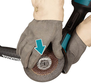 Makita akumulatorska ugaona brusilica X-LOCK set DGA519RTJ Makita akumulatorska ugaona brusilica X-LOCK set DGA519RTJ