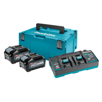 Makita set punjač i 2 baterije XGT u Makpac koferu DC40RB,BL4040x2 191U00-8 Makita set punjač i 2 baterije XGT u Makpac koferu DC40RB,BL4040x2 191U00-8