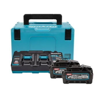 Makita set punjač i 2 baterije XGT u Makpac koferu DC40RB,BL4040x2 191U00-8 -1