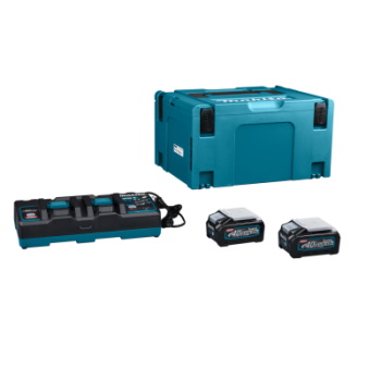 Makita set punjač i 2 baterije XGT u Makpac koferu DC40RB,BL4040x2 191U00-8 -2