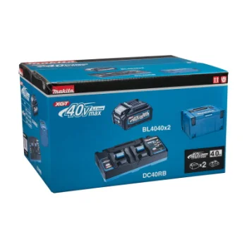 Makita set punjač i 2 baterije XGT u Makpac koferu DC40RB,BL4040x2 191U00-8 -4